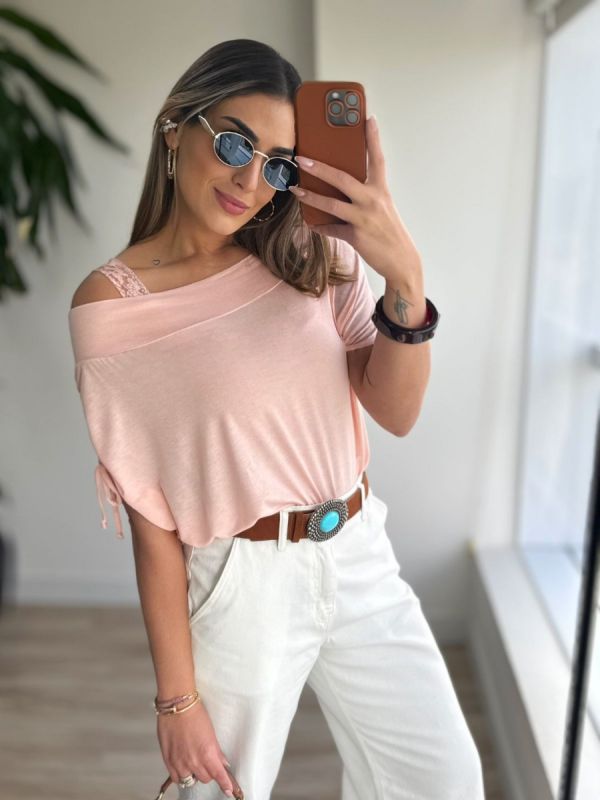 BLUSA PUXADINHA OMBRO 