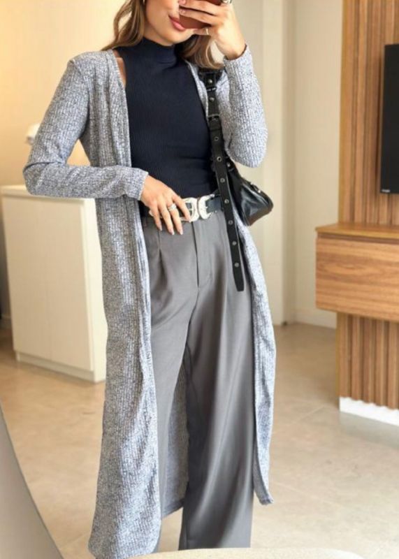 CROPPED GOLA ALTA CANELADO 