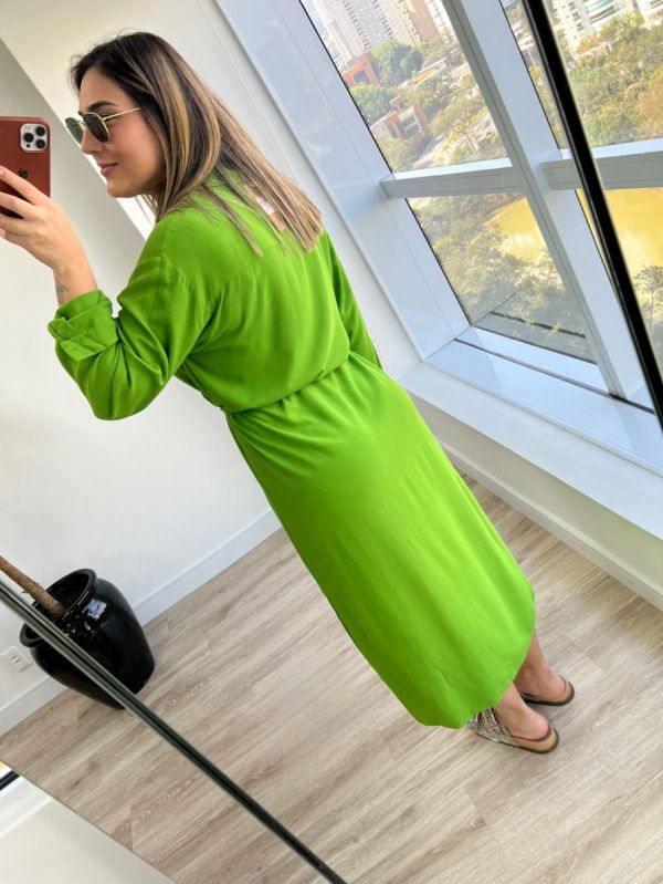 CHEMISE CREPE LONGO
