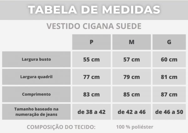 VESTIDO CIGANA SUEDE