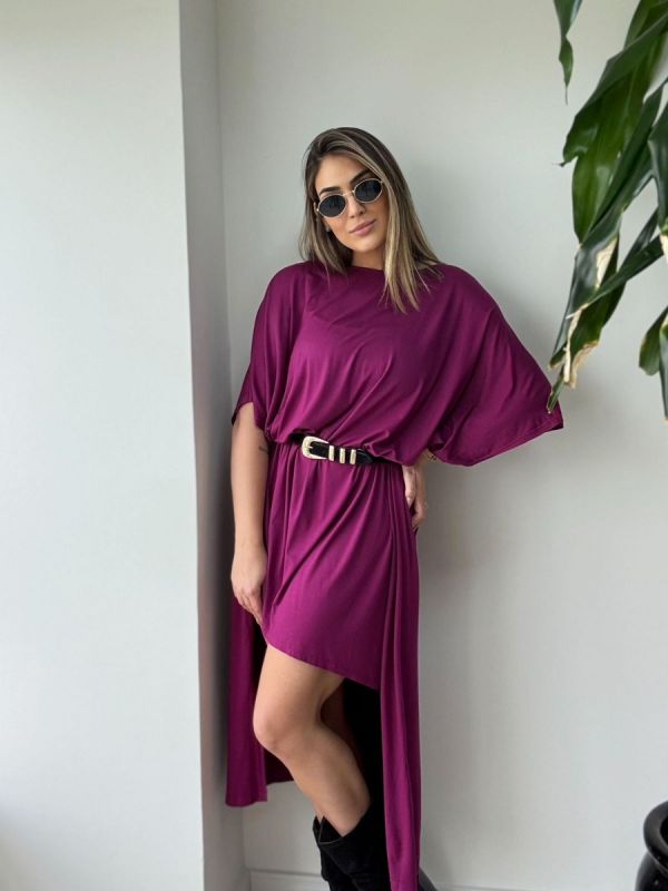 VESTIDO AMPLO DESIGUAL