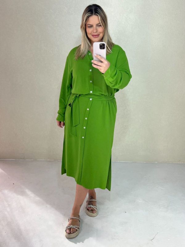 CHEMISE CREPE LONGO