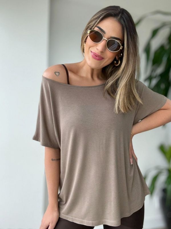 BLUSA OMBRO A OMBRO EM SOFT 