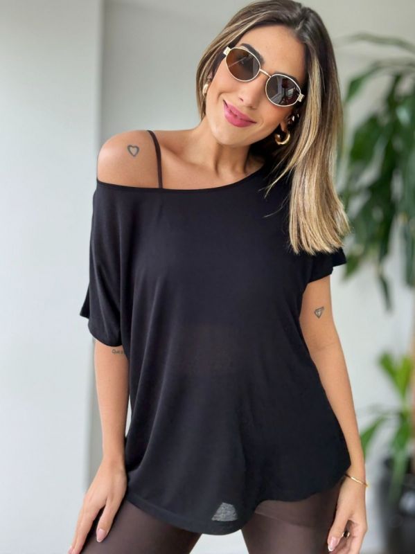 BLUSA OMBRO A OMBRO EM SOFT 