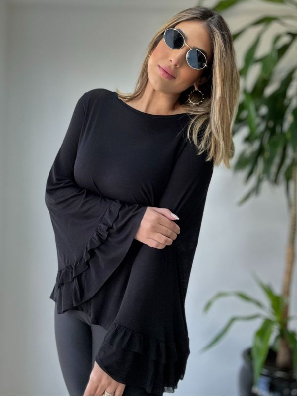 BLUSA MANGA SINO DUPLA