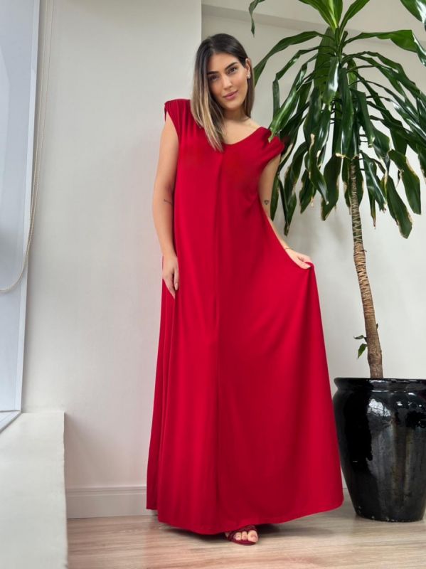 VESTIDO LONGO LOLLA RED 