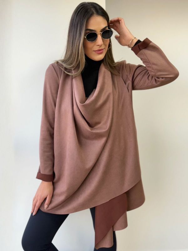 CASACO EM SUEDE BICO