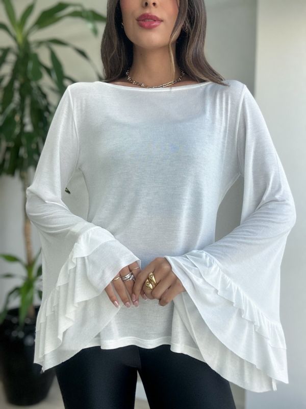 BLUSA MANGA SINO DUPLA