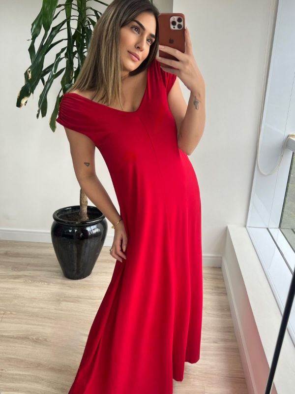VESTIDO LONGO LOLLA RED 