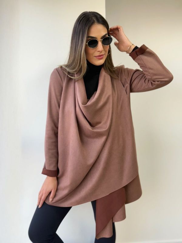 CASACO EM SUEDE BICO