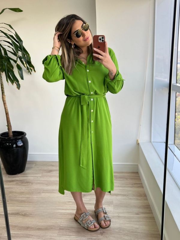 CHEMISE CREPE LONGO