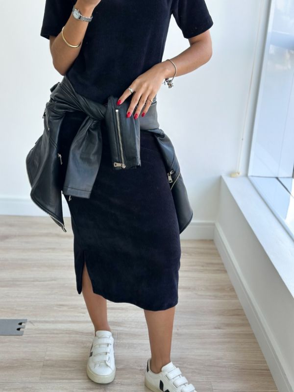 VESTIDO MIDI VELUDO