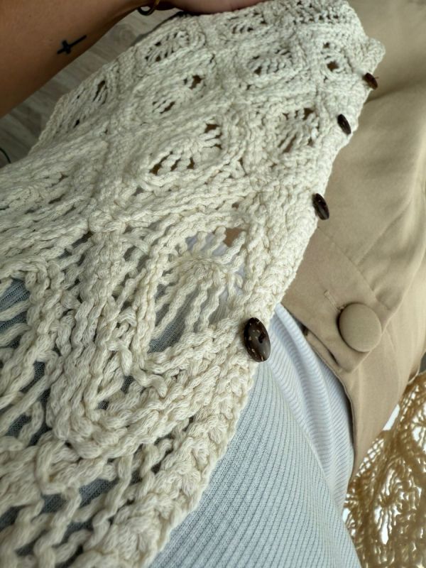 REGATA CROCHE BOTOES