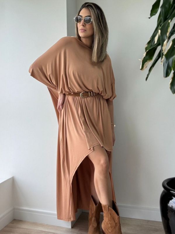 VESTIDO AMPLO DESIGUAL