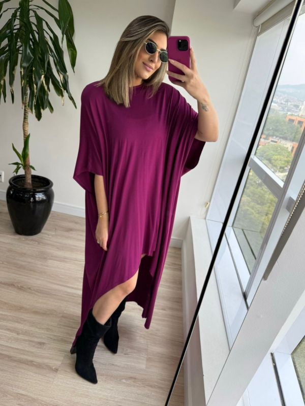 VESTIDO AMPLO DESIGUAL