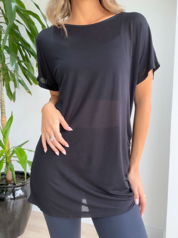 BLUSA SOFT COM FRANZIDO LATERAL