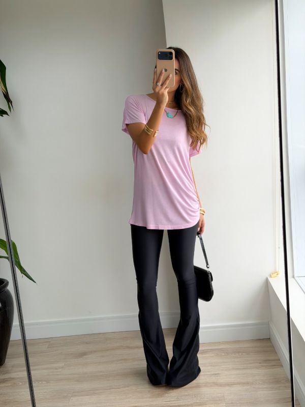 BLUSA SOFT COM FRANZIDO LATERAL