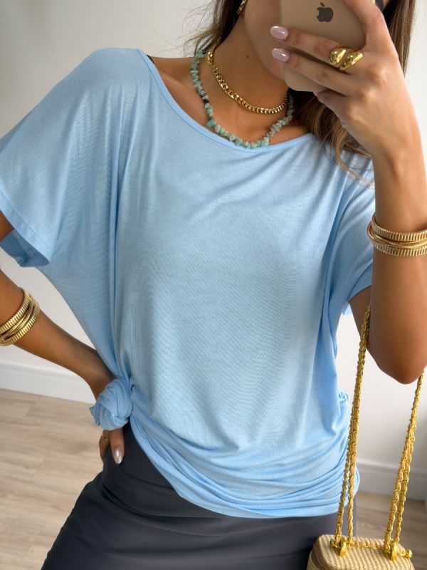 BLUSA SOFT COM FRANZIDO LATERAL