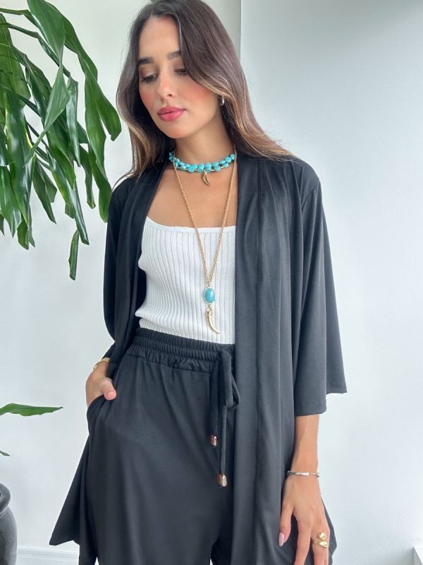 KIMONO CURTO SUEDE
