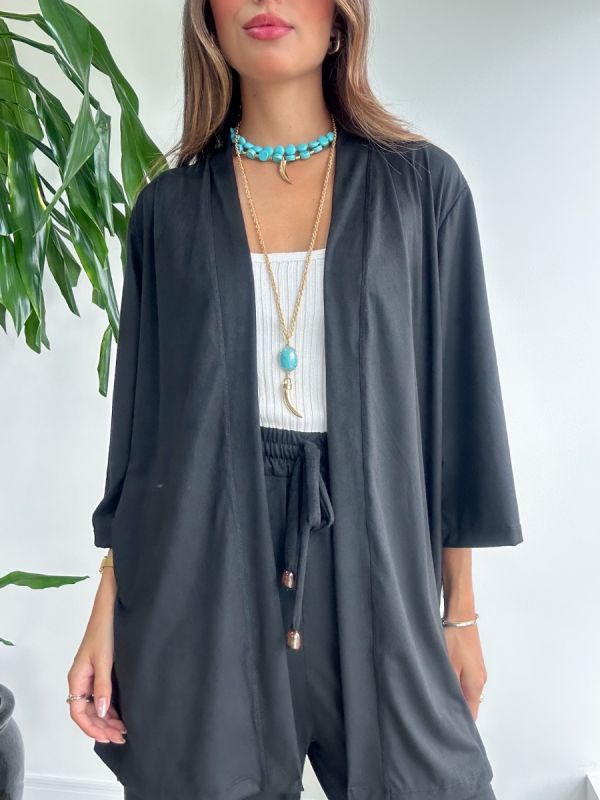 KIMONO CURTO SUEDE