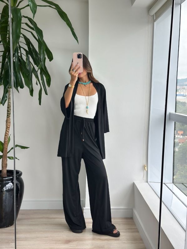 KIMONO CURTO SUEDE