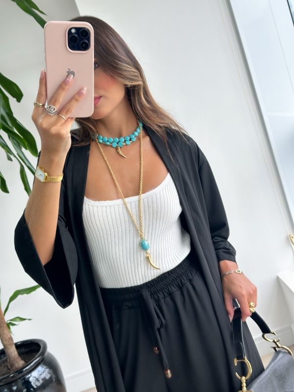 KIMONO CURTO SUEDE