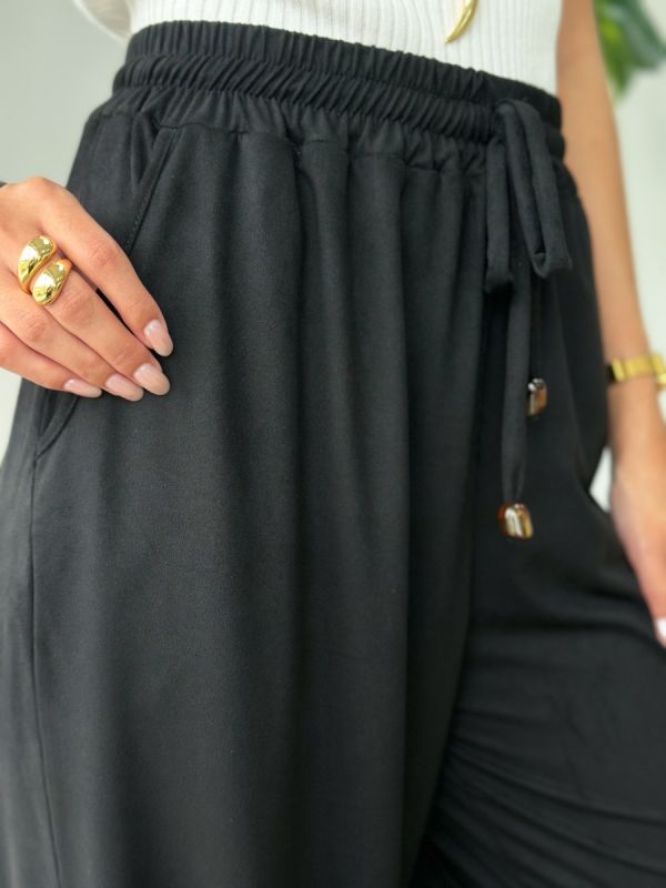 CALCA PANTALONA SUEDE COM PONTEIRA