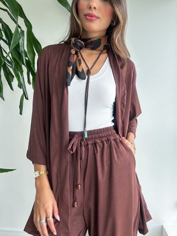 KIMONO CURTO SUEDE
