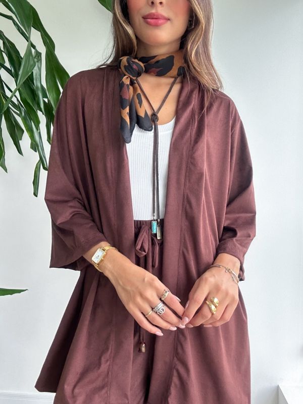 KIMONO CURTO SUEDE