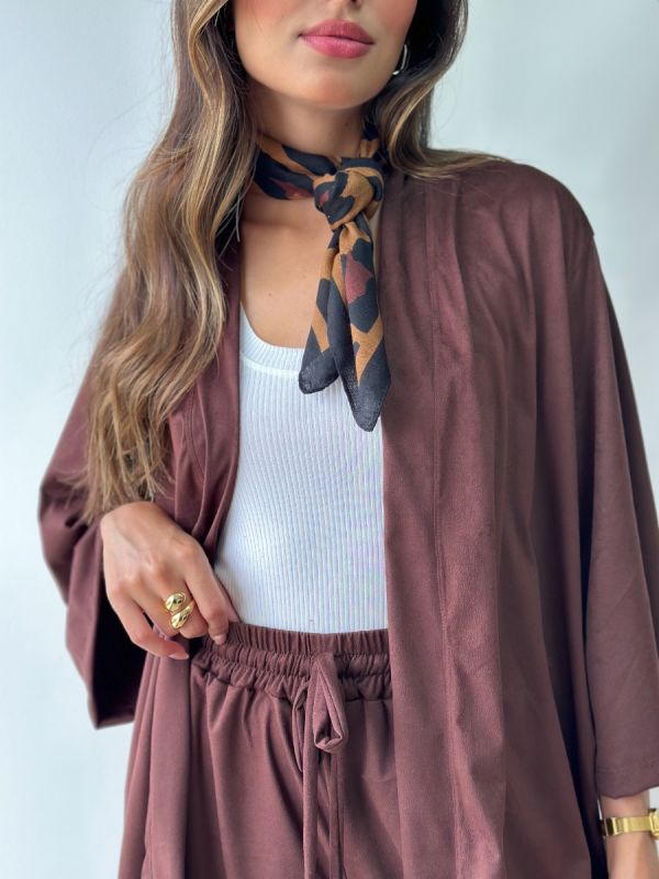 KIMONO CURTO SUEDE