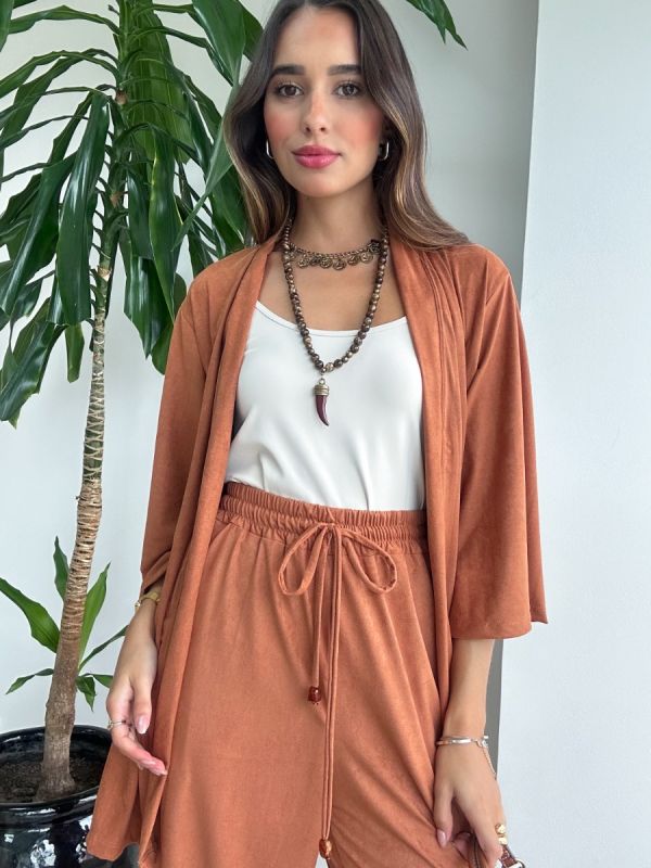 KIMONO CURTO SUEDE