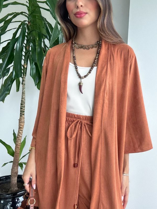 KIMONO CURTO SUEDE