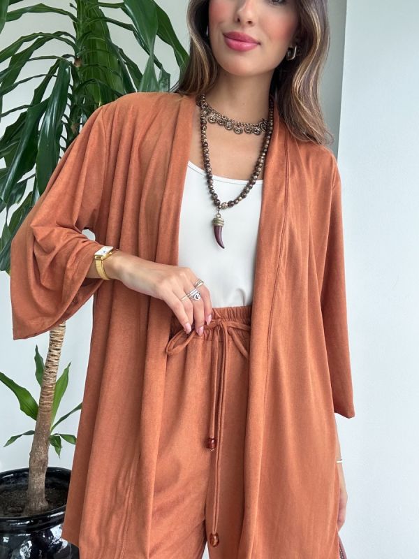 KIMONO CURTO SUEDE