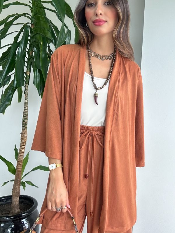 KIMONO CURTO SUEDE