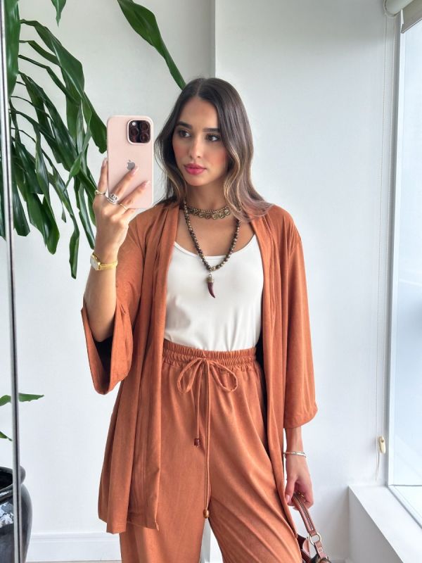 KIMONO CURTO SUEDE