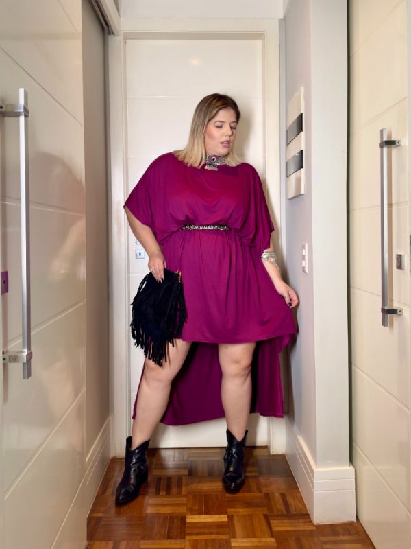 VESTIDO AMPLO DESIGUAL