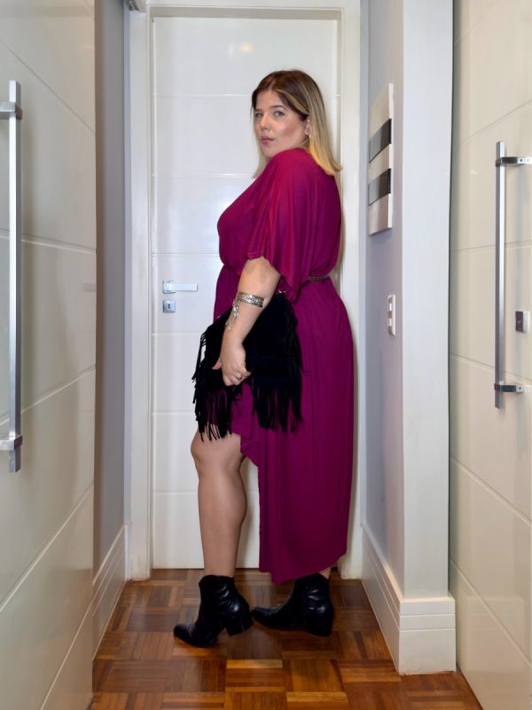 VESTIDO AMPLO DESIGUAL
