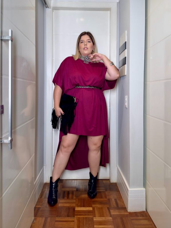 VESTIDO AMPLO DESIGUAL
