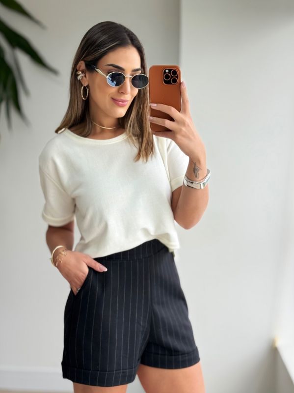 SHORTS ALFAIATARIA RISCA DE GIZ 