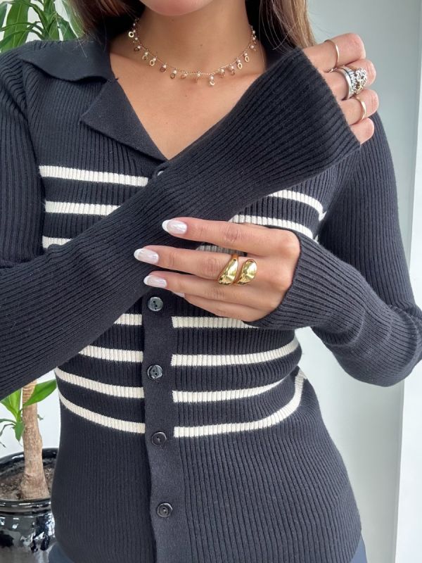 CARDIGAN LISTRADO 