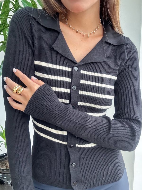 CARDIGAN LISTRADO 