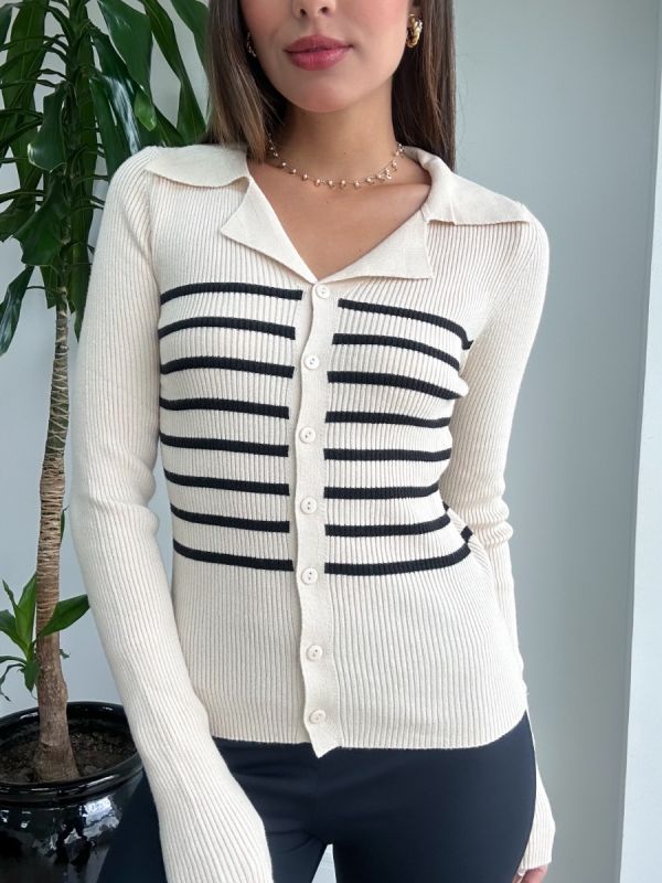CARDIGAN LISTRADO 