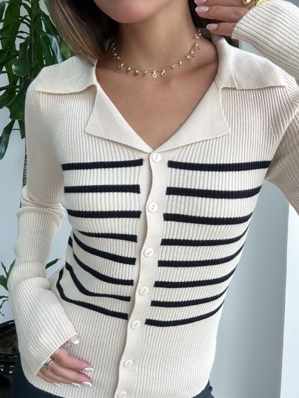 CARDIGAN LISTRADO 