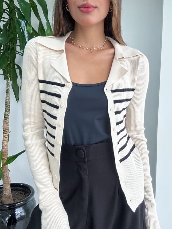 CARDIGAN LISTRADO 