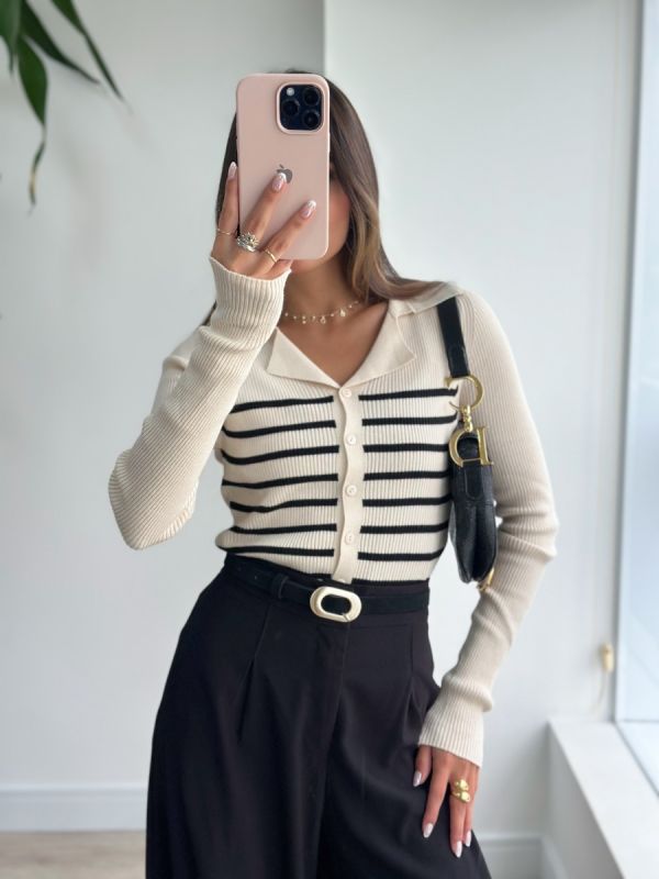 CARDIGAN LISTRADO 