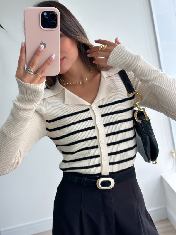 CARDIGAN LISTRADO 