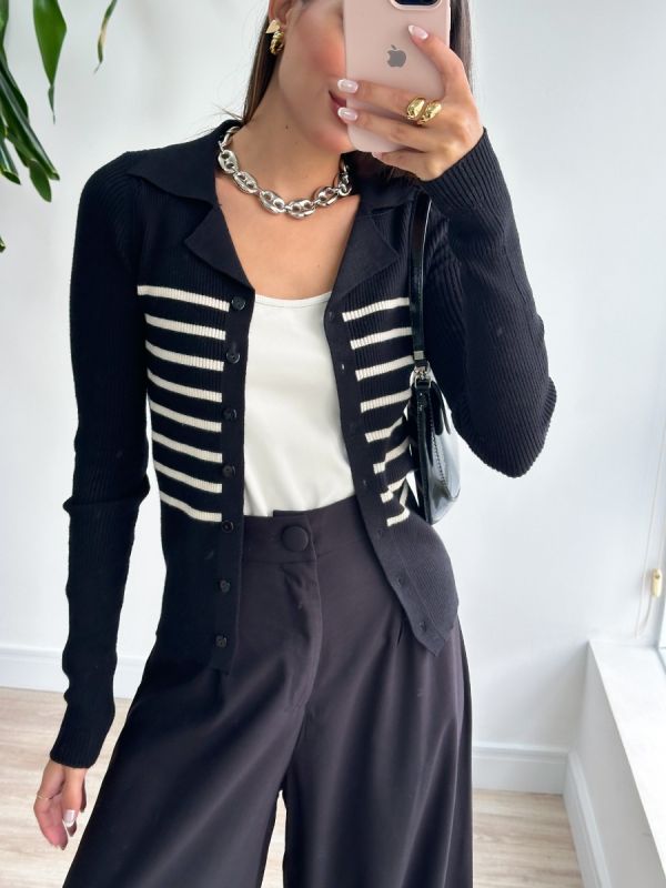 CARDIGAN LISTRADO 