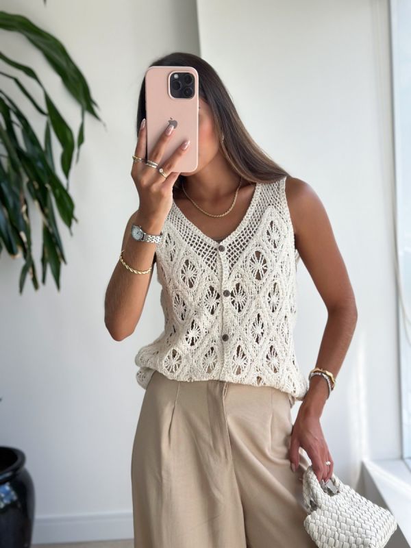 REGATA CROCHE BOTOES
