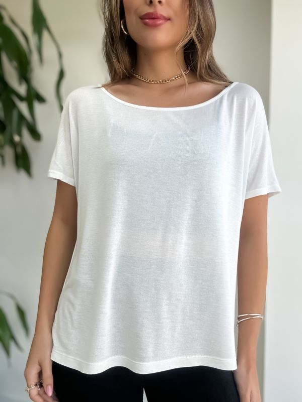 BLUSA OMBRO A OMBRO EM SOFT 