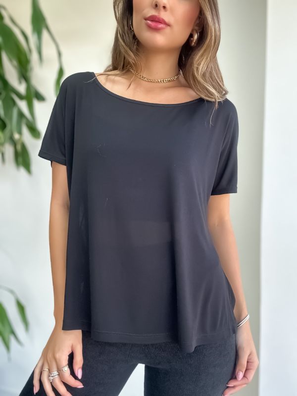 BLUSA OMBRO A OMBRO EM SOFT 